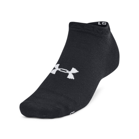 Unisex UA Essential 6pk Low-WHT BLK-001