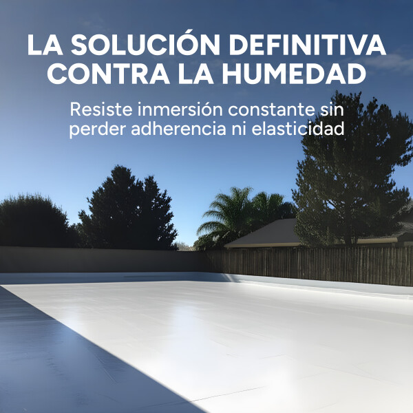 Pintura Membrana Liquida 18KG Impermeabilizante Goma De Caucho Variante Color Blanco