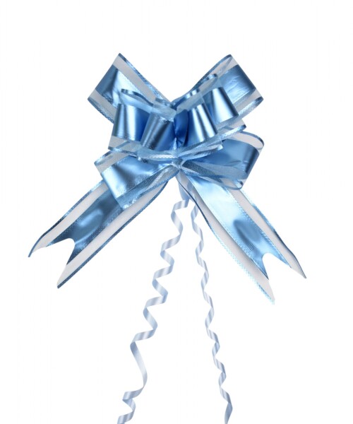 Moño magico grande 5,5 cm x 70 cm TURQUESA