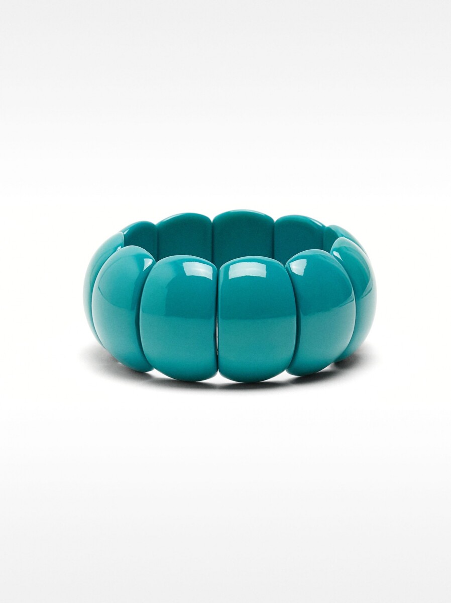 Pulsera Elástica Redondeada - azul 
