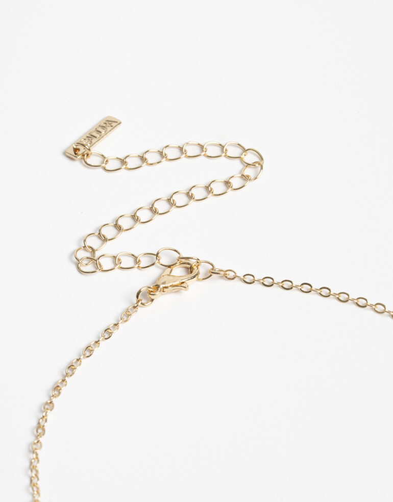 Collares Cortos Strass Collar Corto Strass Crystal - Dorado