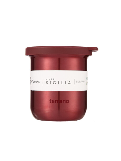 Mate Sicilia Metalizado Rojo