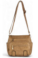 Bandolera varios cierres Beige