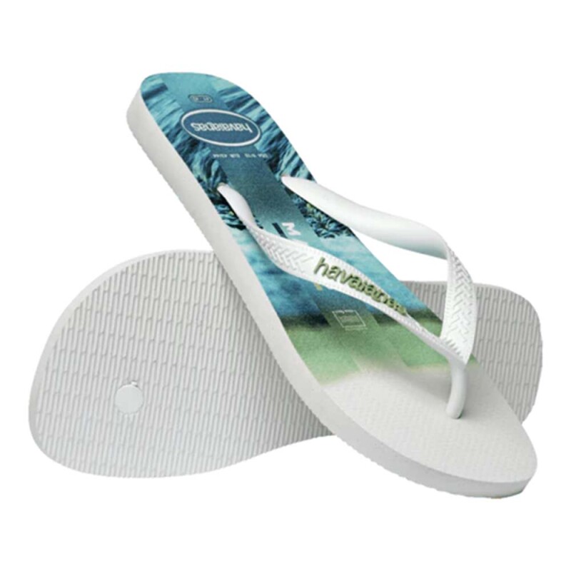 Sandalias Havaianas Top Surfer I Hombre Blanco/blanco