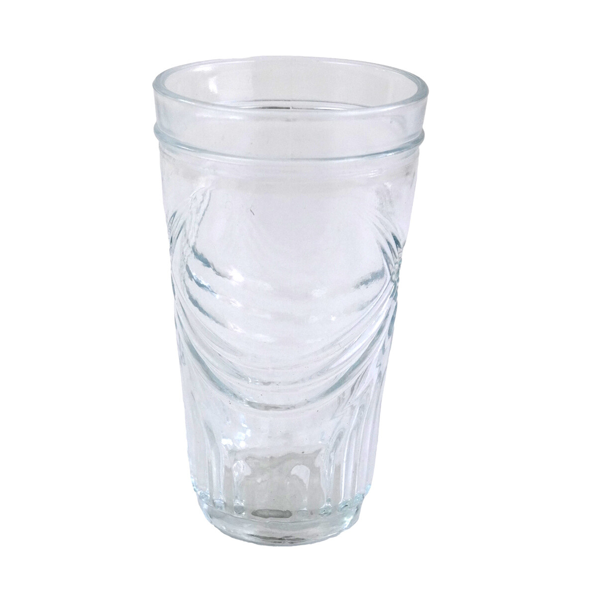 VASO VIDRIO LABRADO BASE REDONDA 7X12.5CM 