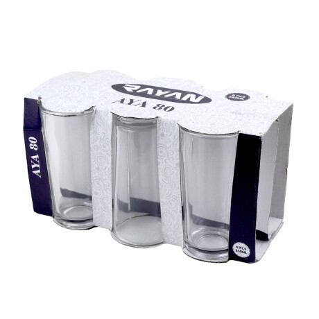 VASO VIDRIO SET X6PCS LIVERPOOL 6.5X13CM 250ML VASO VIDRIO SET X6PCS LIVERPOOL 6.5X13CM 250ML