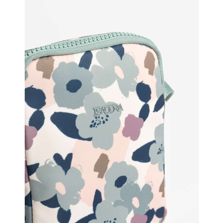 Pouch Con Cierre Estampado Flores