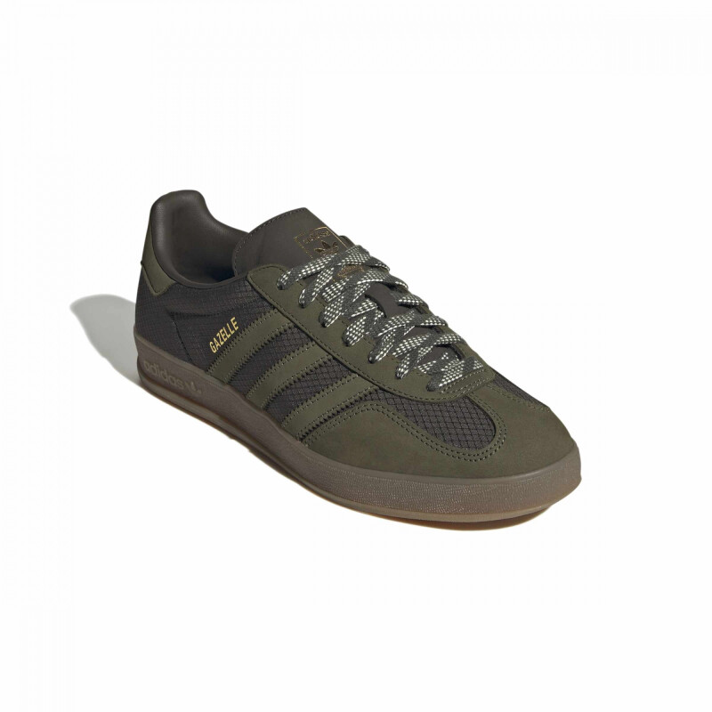 Championes ADIDAS GAZELLE INDOOR de Hombre - JQ8396 Verde-marron