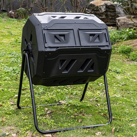 COMPOSTERA DOBLE CAMARA 160LTS GIRATORIA ECODROP 001