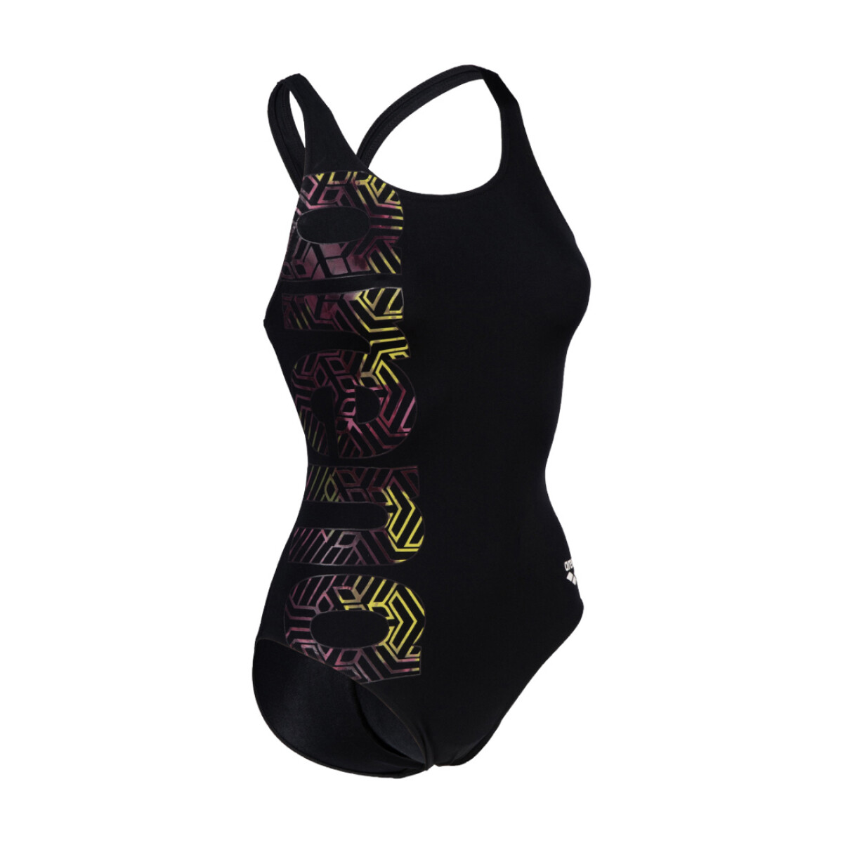 Malla De Entrenamiento Para Mujer Arena Women's Kikko Pro Swimsuit V Back Graphic Print - Negro 