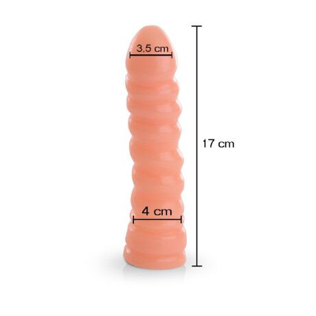 Consolador Tornado Macizo Piel