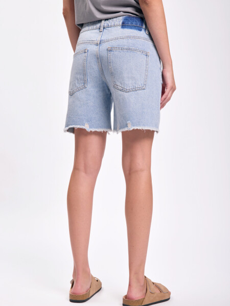 Bermuda jean Azul Claro