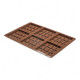 Molde Tableta de Chocolate 26x17x 1,5 cm Sin Color