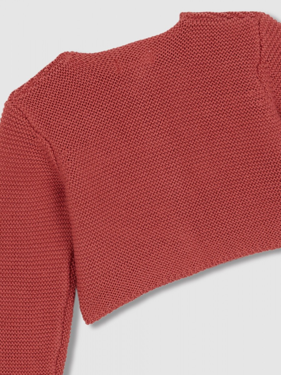 Chaqueta De Punto Manga Larga Piedra