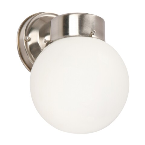 APLIQUE GLOBO 1L E27 NIQUEL SATINADO APLIQUE GLOBO 1L E27 NIQUEL SATINADO