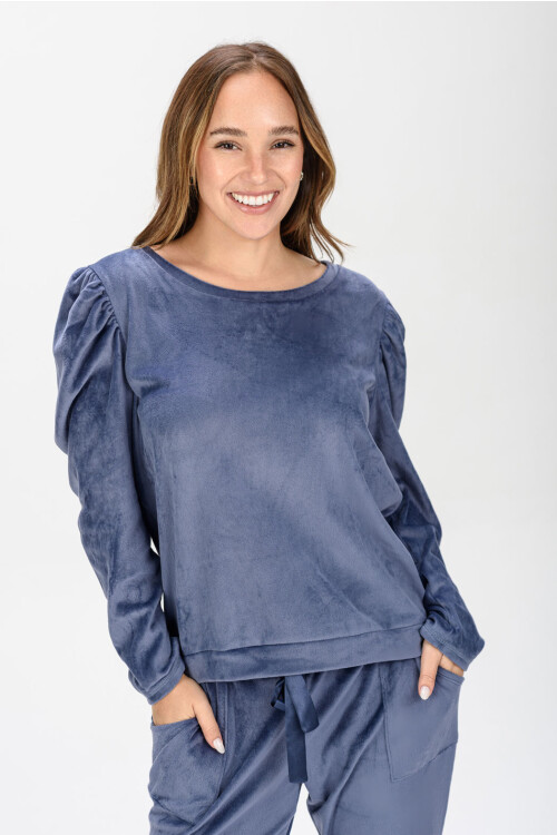 JOGGER VELOUR AZUL