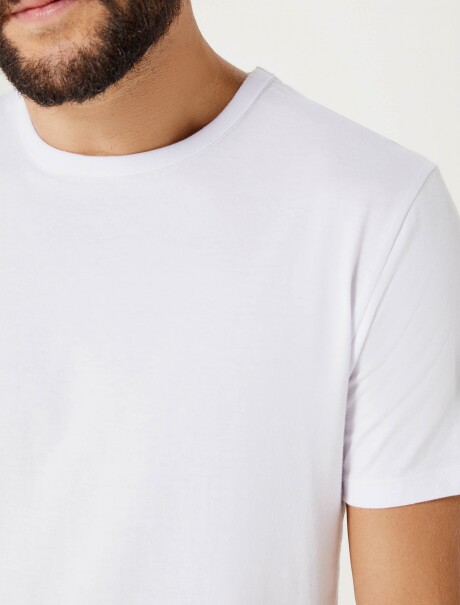 CAMISETAS BÁSICAS MANGA CORTA SLIM BLANCO