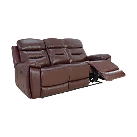 SILLÓN 3 CUERPOS CUERO MEMPHIS POWER CHOCOLATE