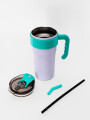 Vaso Con Tapa + Sorbito Patricio Estampado 2
