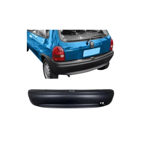 PARAGOLPE TRASERO NEGRO LISO Paragolpe Trasero Negro Liso
