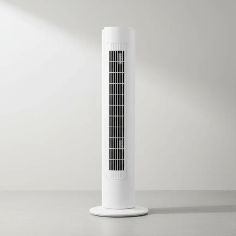 Ventilador Torre Vertical 3 Velocidades c/Oscilación y Timer Blanco