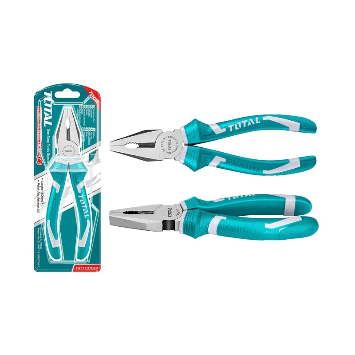 Pinza Combinada 7" Total/ingco 