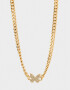 Collares Cortos Con Mariposas Collar Con Mariposa - Dorado
