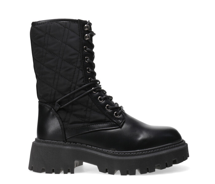 Bota borcego MILAN con capitoneado Black