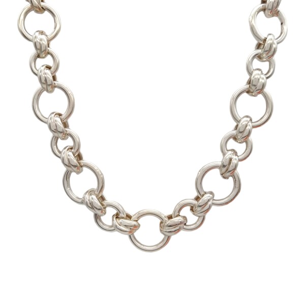 Cadena Rolo-Plata y Oro-Sin piedra-CD5032 sinpiedra