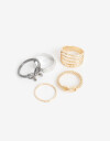 Sets Anillos Metal Sets Anillos New Indie - Combinacion Multicolor