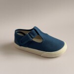 Guillermina De Lona Canvas Toddler Lisas Del 22 Al 26 Azul