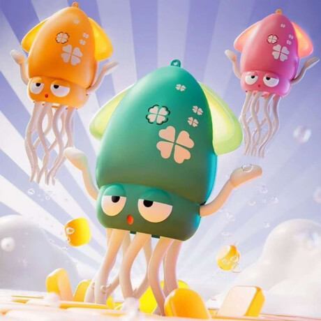 Pulpo Interactivo con movimiento y sonidos Verde