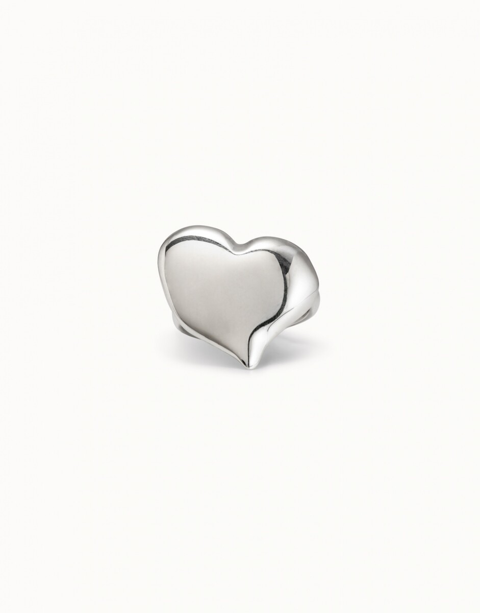 UNO HEART - PLATA / BLANCO 