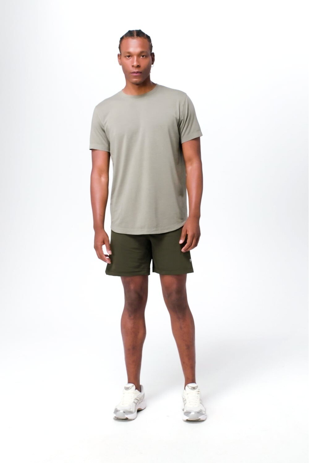 Short The 7 One Short (Lined) Hombre Utility Green Rose Halftone