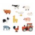 Tender Leaf Toys Tractor Juguete Madera Niños Granja Tender Leaf Toys Tractor Juguete Madera Niños Granja