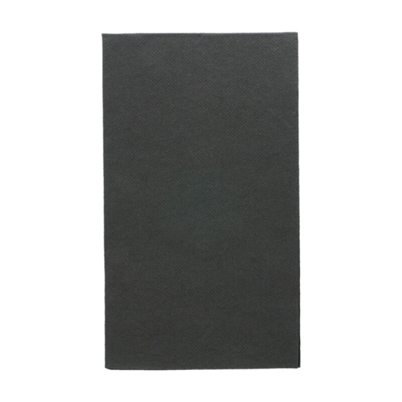 SERVILLETA NEGRA DOUBLE POINT 1/6 33x40 - 50 uds Servilleta Negra Double Point 1/6 33x40 - 50 Uds