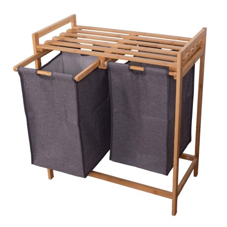 MULTIUSO DE BAÑO BAMBU GRIS DUAL