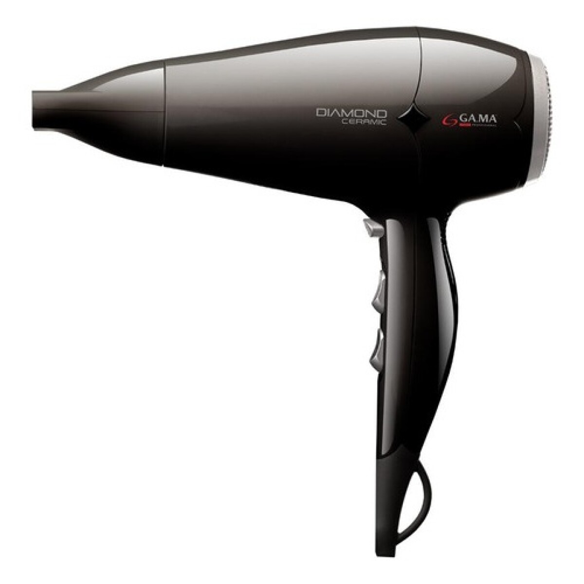 Secador de pelo GAMA Ceramic Diamond Black + Boquilla - Negro 