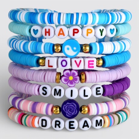 Pulsera Infantil Pack X8 Colores Pack 2