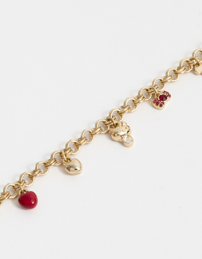 Pulseras Flexibles Bañada en Oro Pulsera Bañada En Oro "hello Kitty" - Dorado