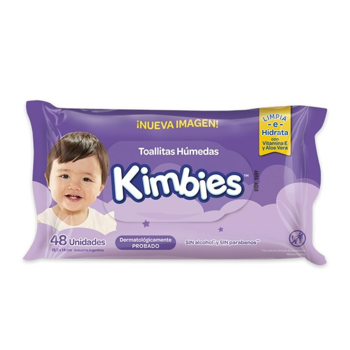 Toallas Kimbies Húmedas 48 Unidades ¿ Limpieza Suave 