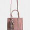 City Cartera City Con Charm - Rosa Viejo