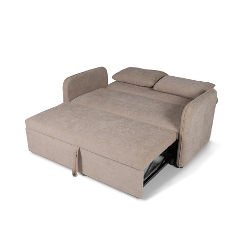 Sofá Cama Spazio - Tela Microfibra 130 (Beige)