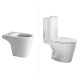 Juego Inodoro Largo Mochila Tapa Y Bidet Marina Blanco