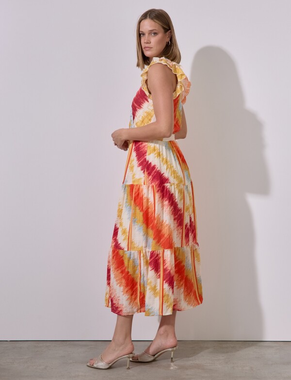 Vestido Sunset MULTI/ANARANJADO