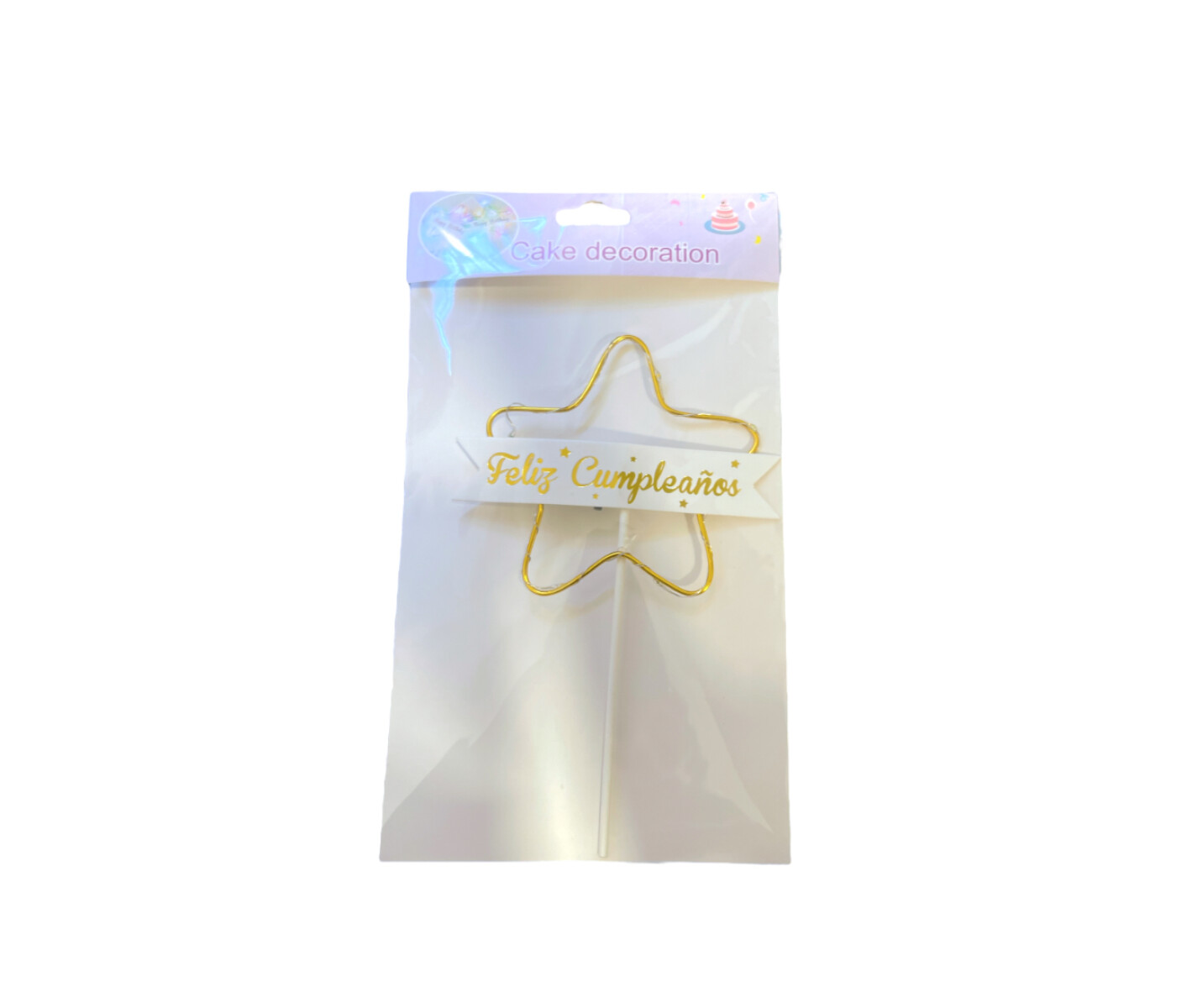 Topper Para Torta con Luz - Estrella 