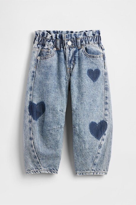 Jean Horseshoe Toddler Niña Medium Wash