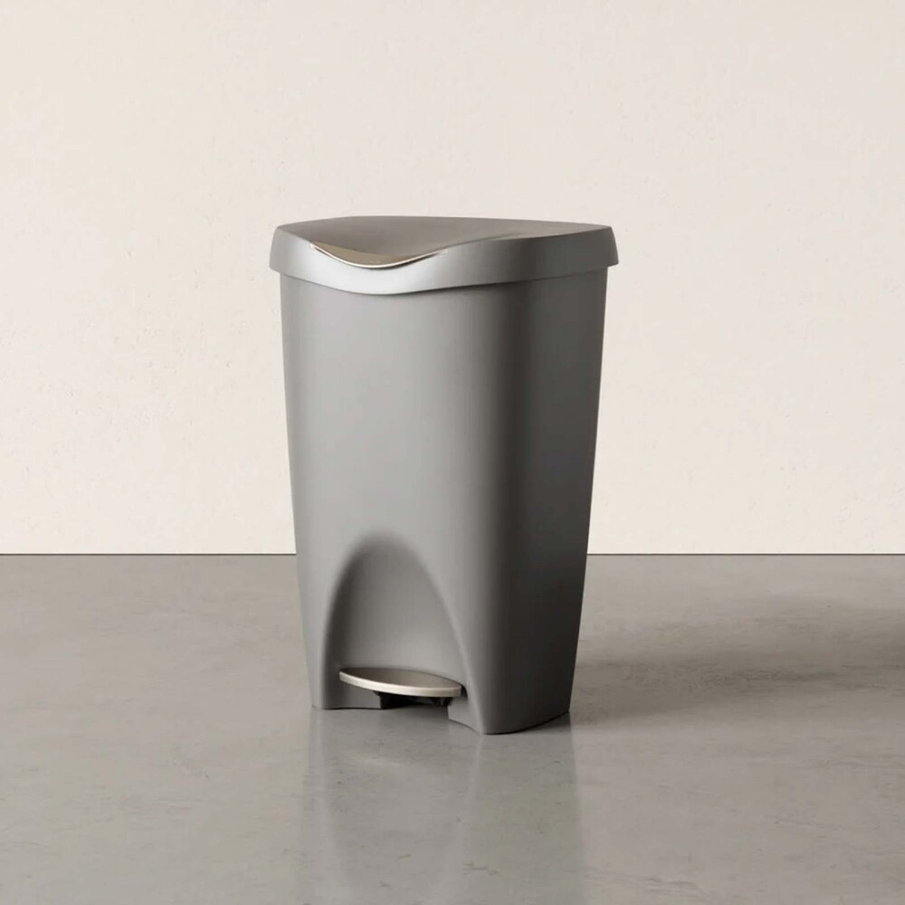 PAPELERA 50 L POLIPROPILENO GRIS 1022666