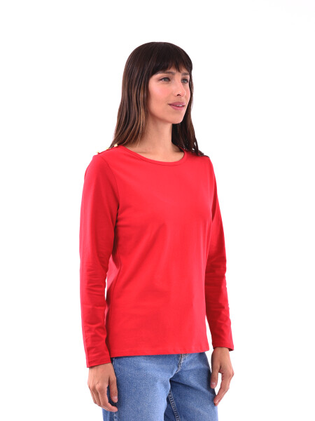 REMERA OHANA ROJO OSCURO