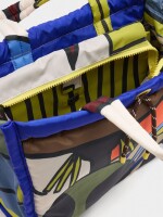 Bolso Shopper Estampado De Nylon multicolor